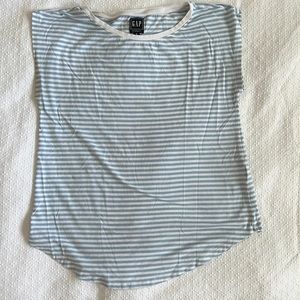 Gap maternity striped blue tee
